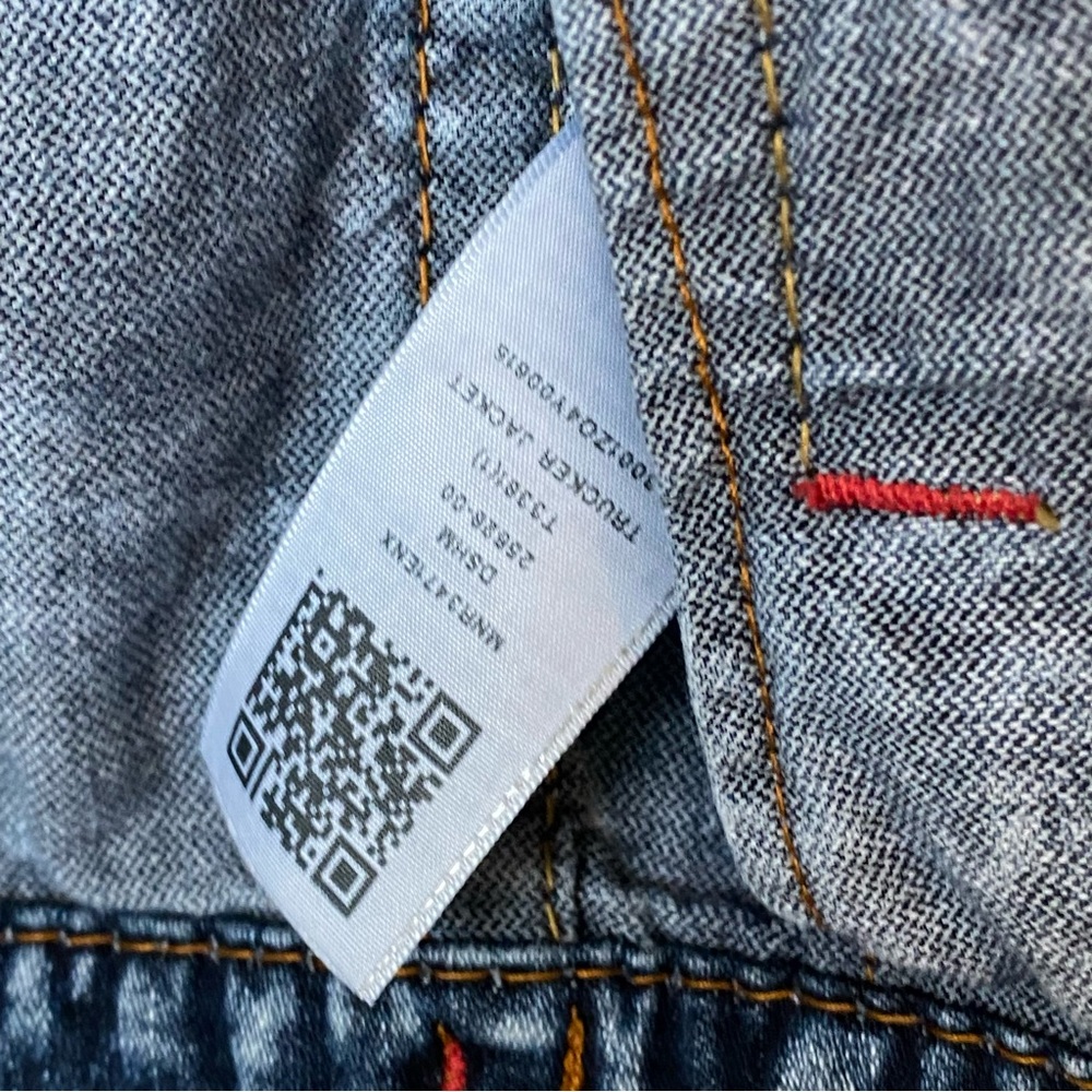 True Religion • Acid Washed Rope Stitched Trucker Jacket - Picture 8 of 14